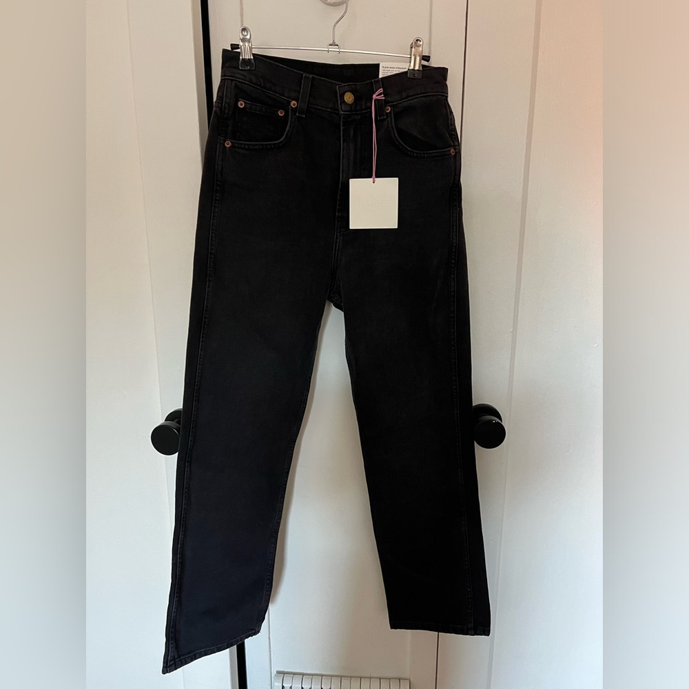 B Sides Plein High Straight Jeans